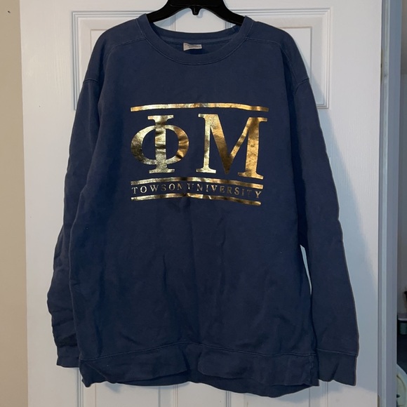 Phi Mu comfort colors long sleeve sweatshirt - Picture 3 of 6